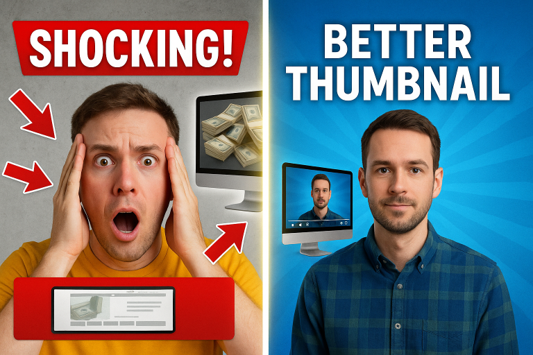 Clickbait vs. Eye-Catching Thumbnails