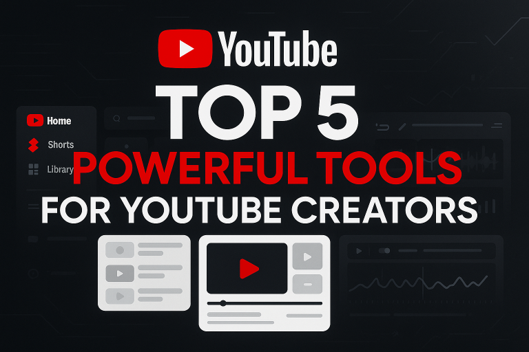Top 5 Tools For YouTube Creators 2025