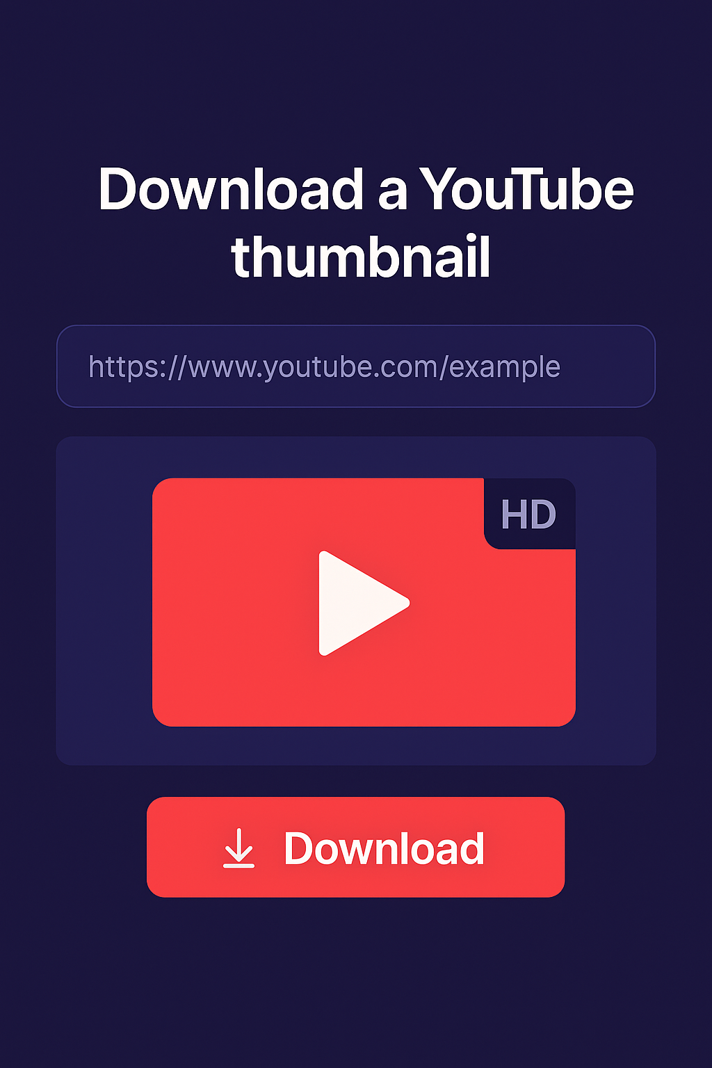 YouTube Thumbnail Downloader
