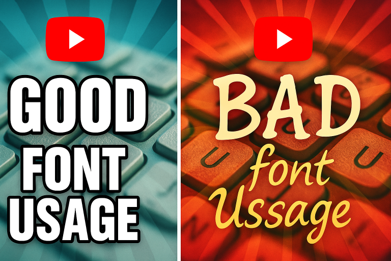 YouTube Thumbnail Fonts