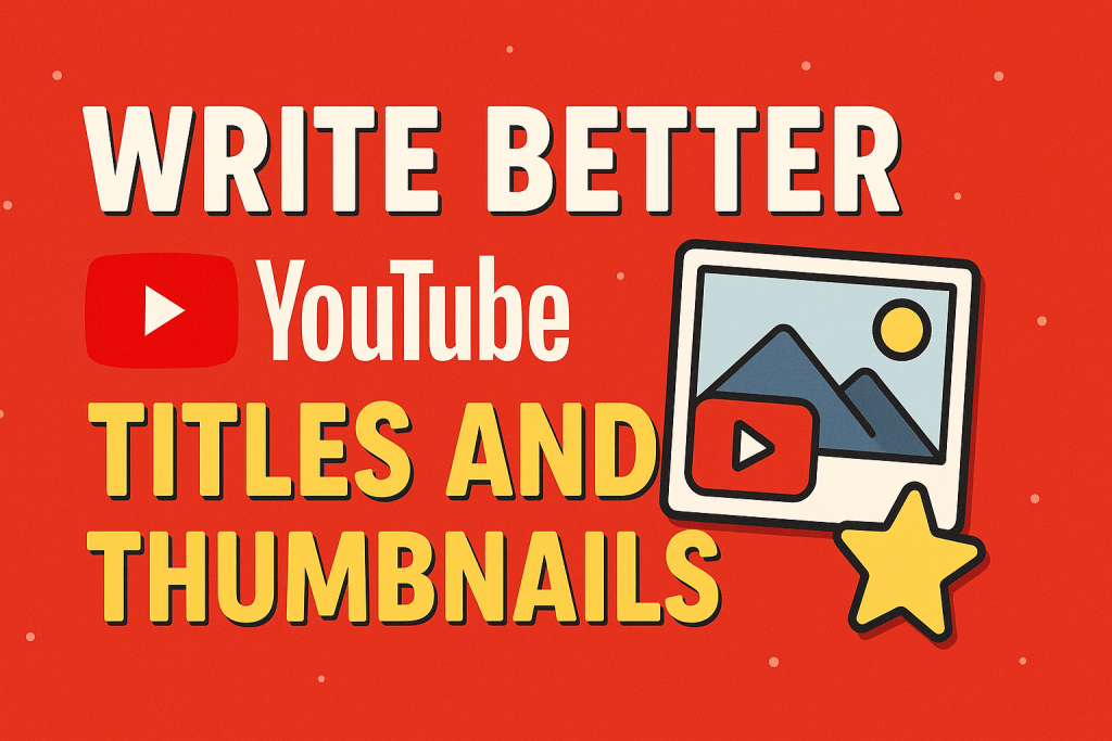 Write Better YouTube Titles and Thumbnails