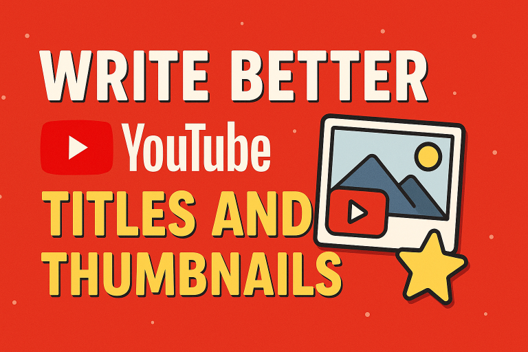 Write Better YouTube Titles and Thumbnails